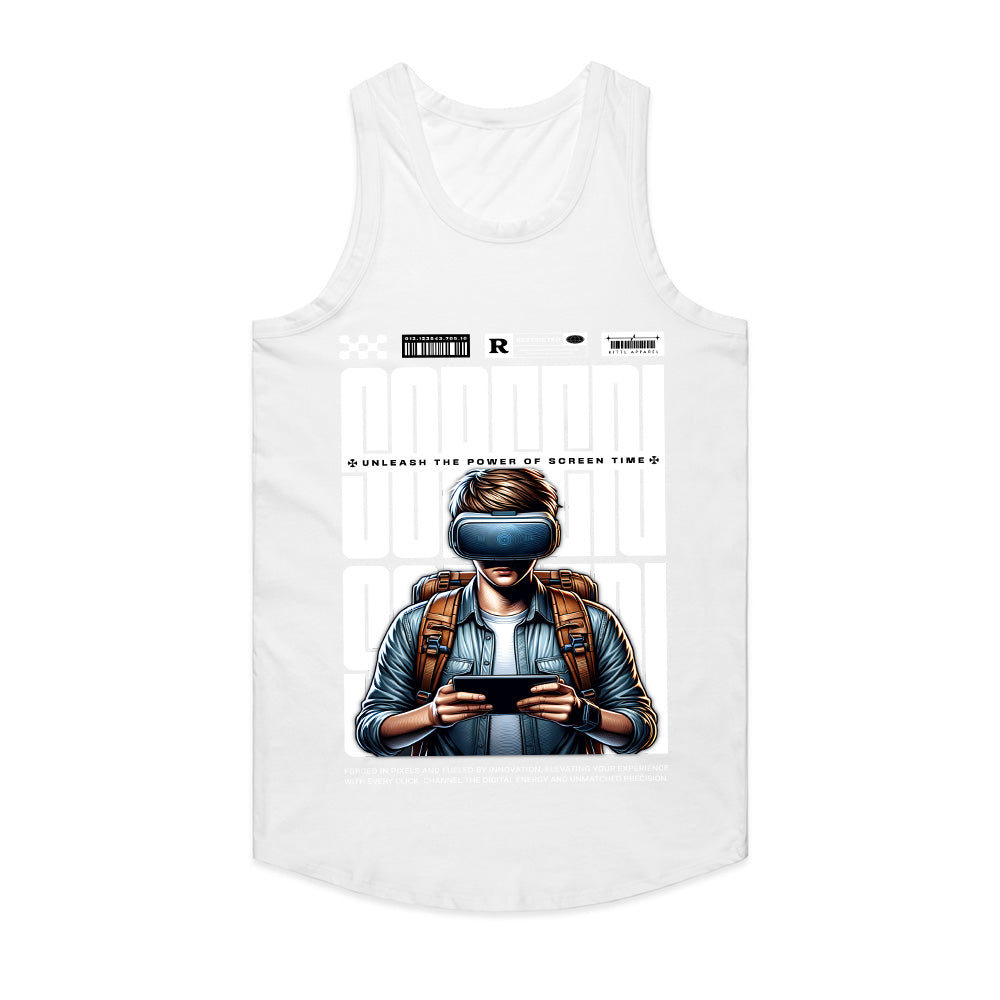 Unleash the Power of Screen Time" VR Gaming T-Shirt – Futuristic Gamer Design