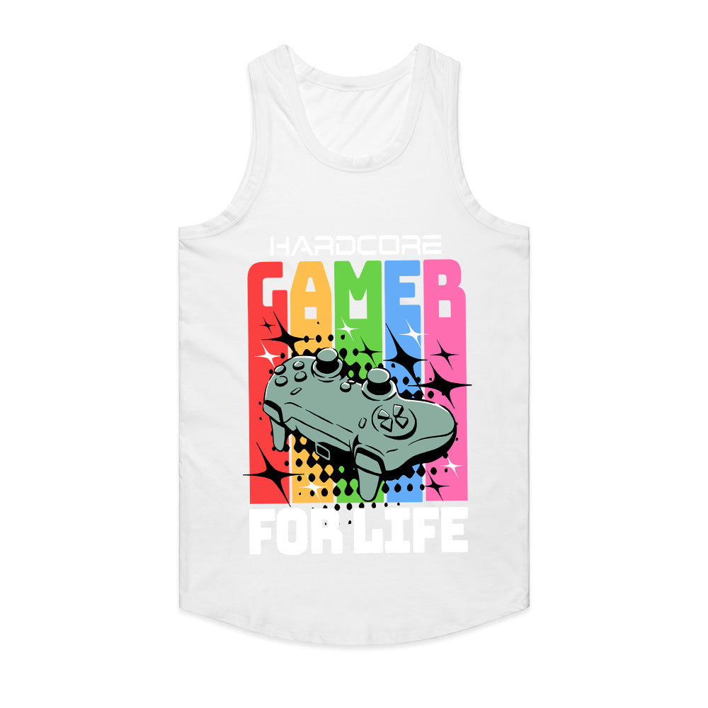 Hardcore Gamer for Life - Retro Gaming T-Shirt