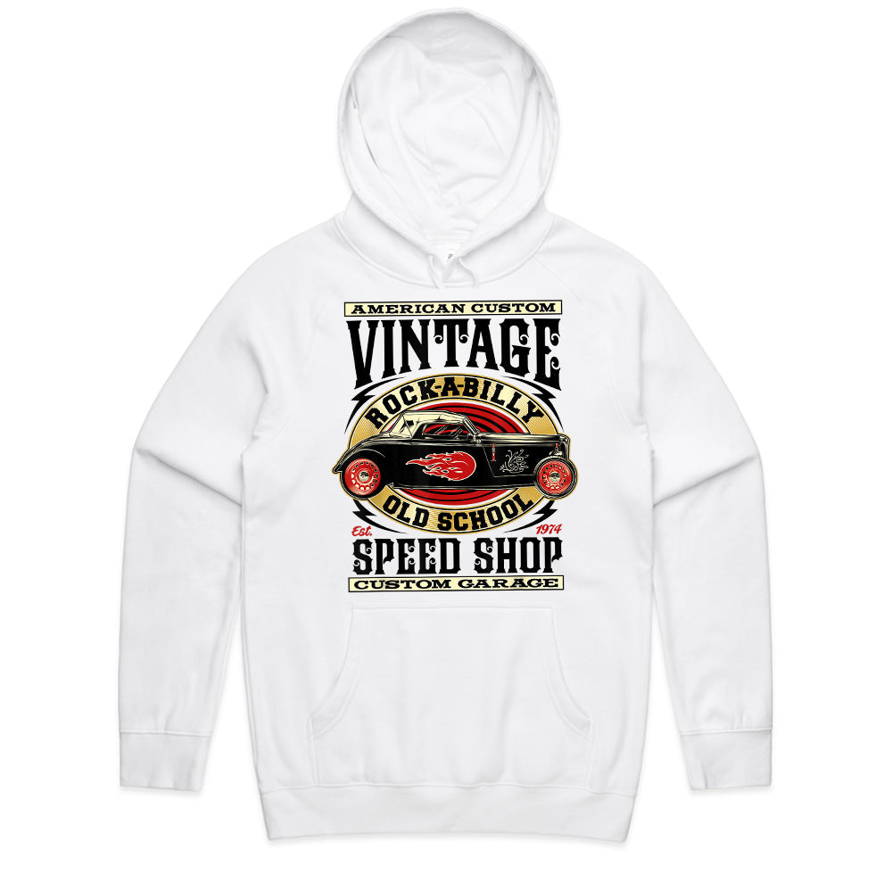 Vintage Rockabilly Hot Rod T-Shirt – Classic Speed Shop Custom Garage Tee