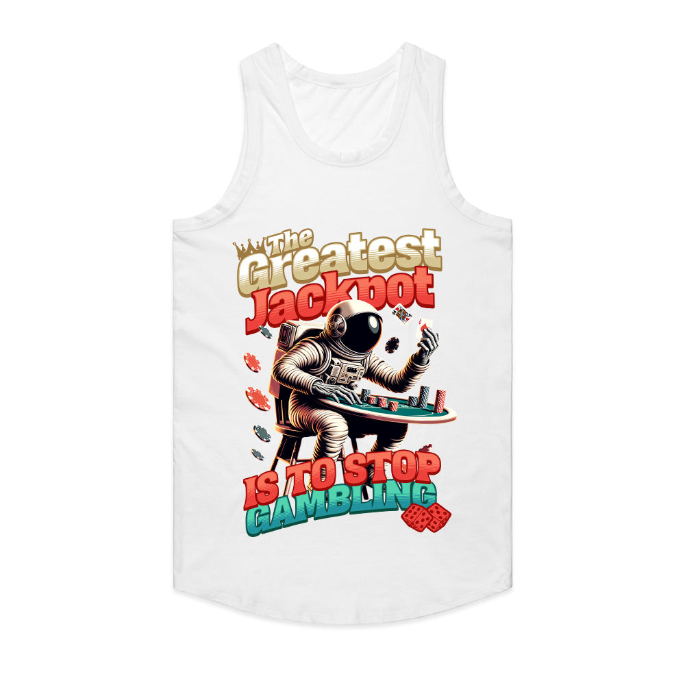 The Greatest Jackpot - Astronaut Casino Wisdom T-Shirt