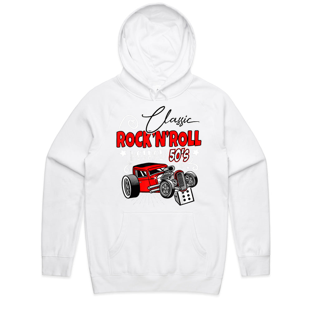 Classic 50s Rock 'n' Roll Hot Rod T-Shirt – Retro Rockabilly Car Enthusiast Tee