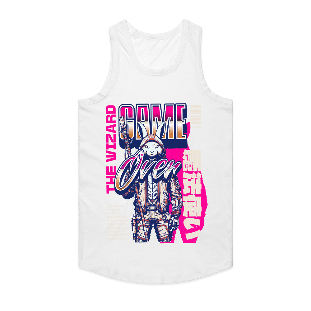 The Wizard - Game Over Cyberpunk Fantasy T-Shirt