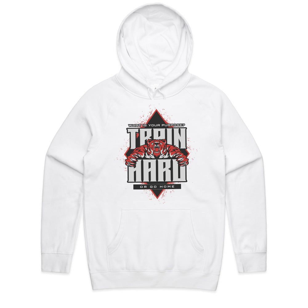 Train Hard or Go Home Gym Tee – Fierce Fitness & Workout Motivation Shirt