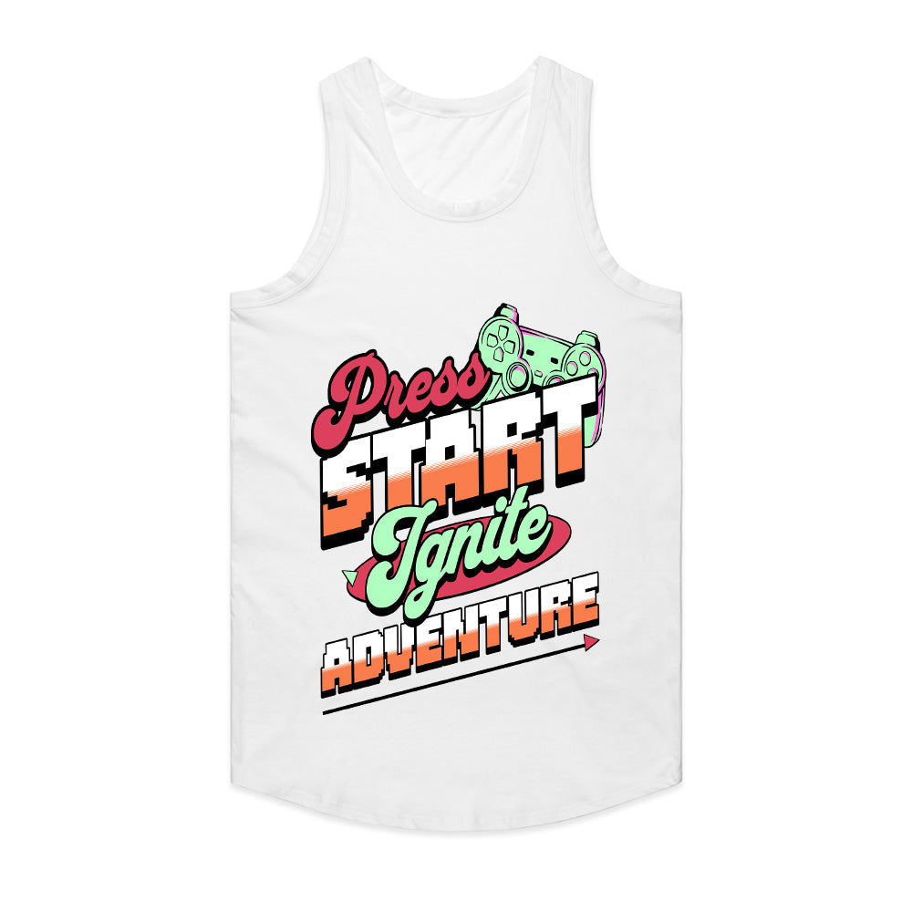 Press Start - Ignite Adventure Retro Gaming T-Shirt