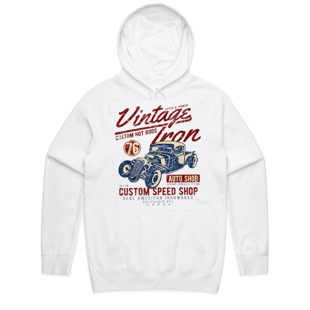 Vintage Iron Hot Rod T-Shirt – Custom Speed Shop Classic Car Tee