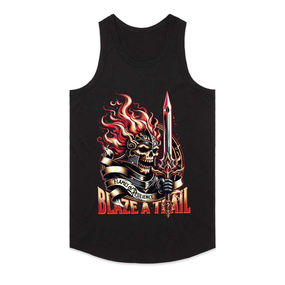 Blaze A Trail – Flames of Resilience Warrior Tee