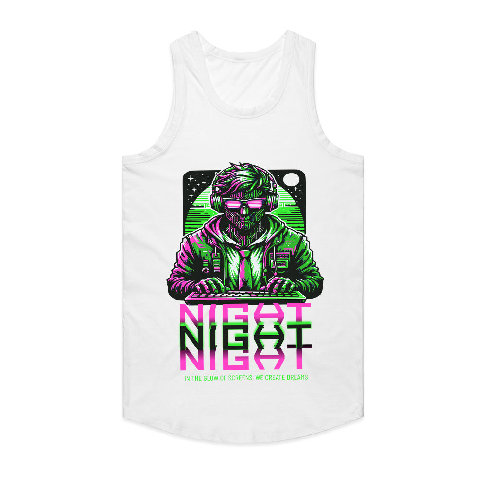 Night Gamer - Cyberpunk Neon Hacker T-Shirt