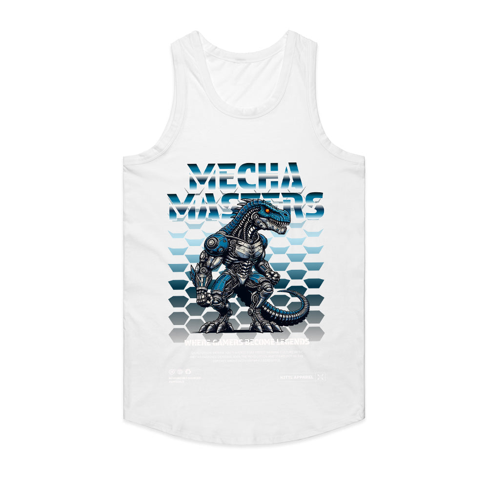 Mecha Masters T-Shirt – Futuristic Cyber Dino Warrior