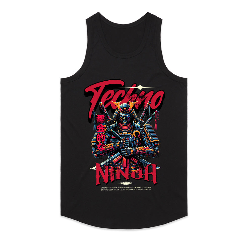 Techno Ninja – Cyber Samurai Futuristic Warrior Graphic T-Shirt
