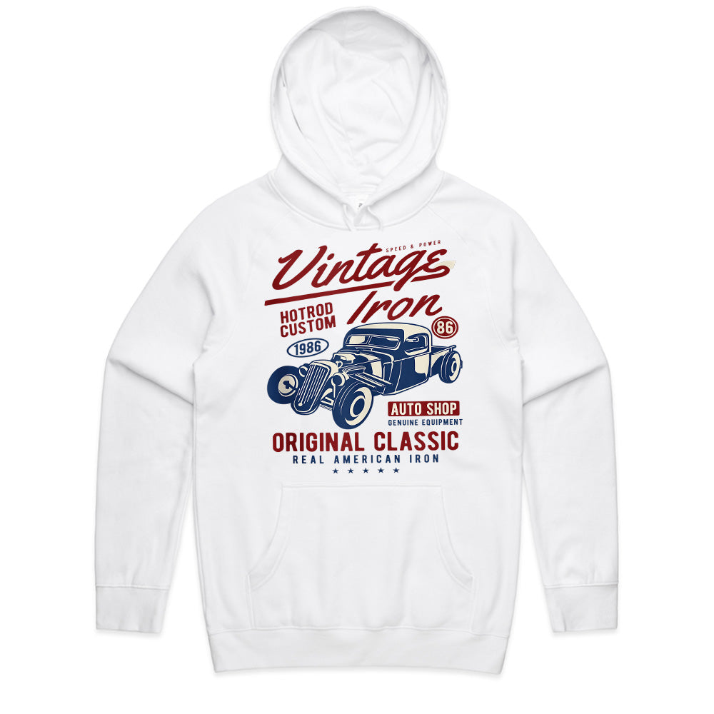Vintage Iron Hot Rod T-Shirt – Classic American Muscle Car Retro Design