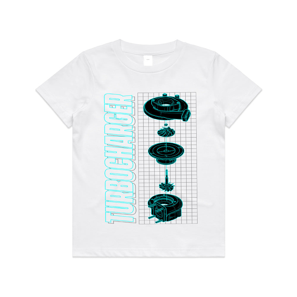 Turbocharger Blueprint – Engineering Precision T-Shirt