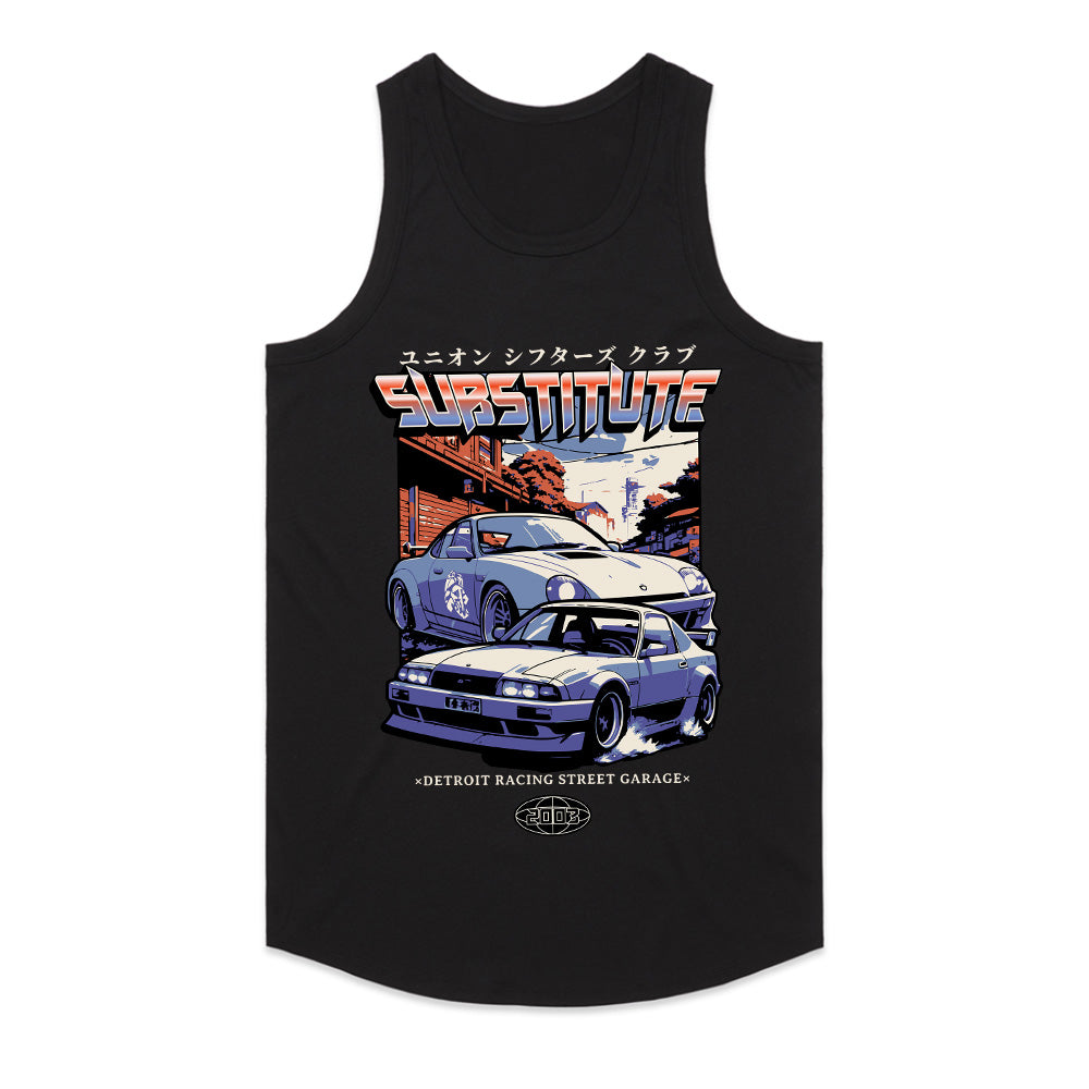 Substitute" JDM Street Racing T-Shirt – Retro Japanese Car Culture Aesthetic