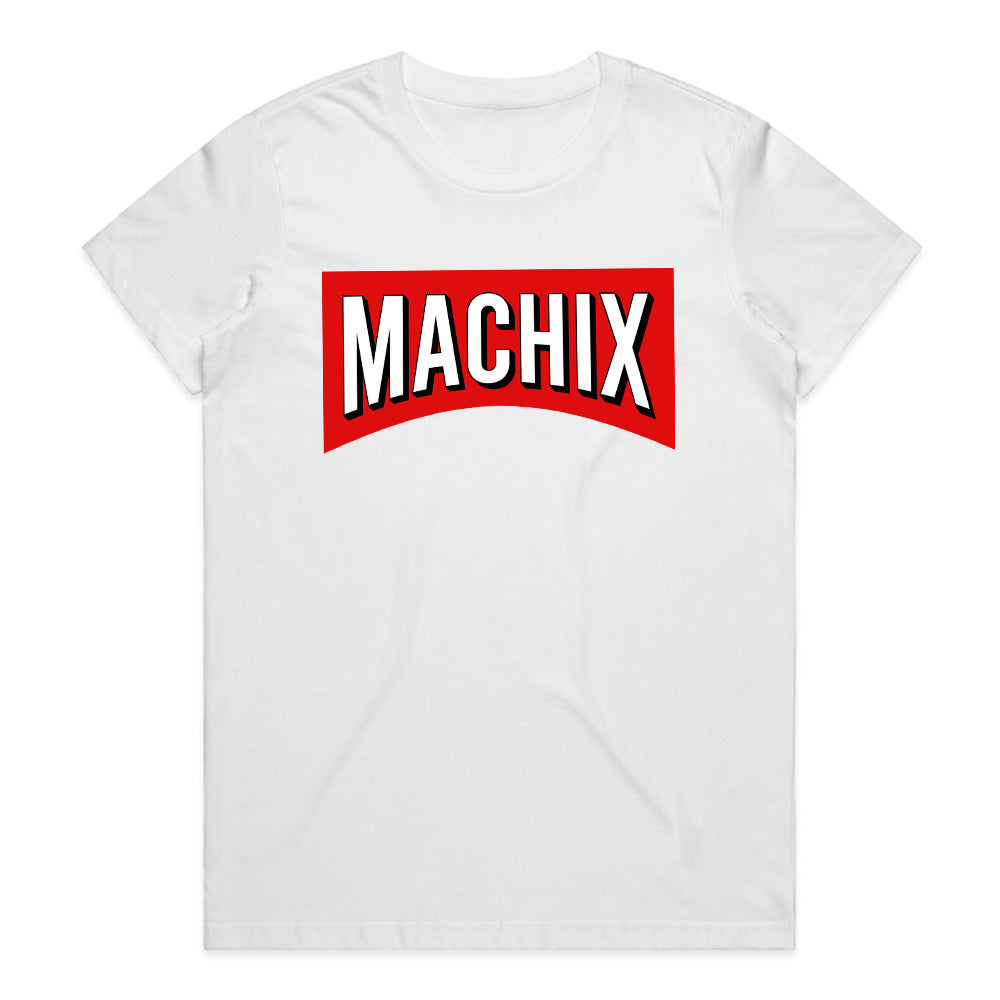 Machix – Bold Red Logo Graphic Tee