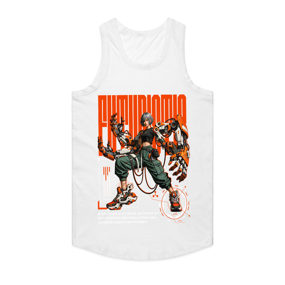 Futurisma Cyberpunk Warrior T-Shirt – High-Tech Sci-Fi Streetwear
