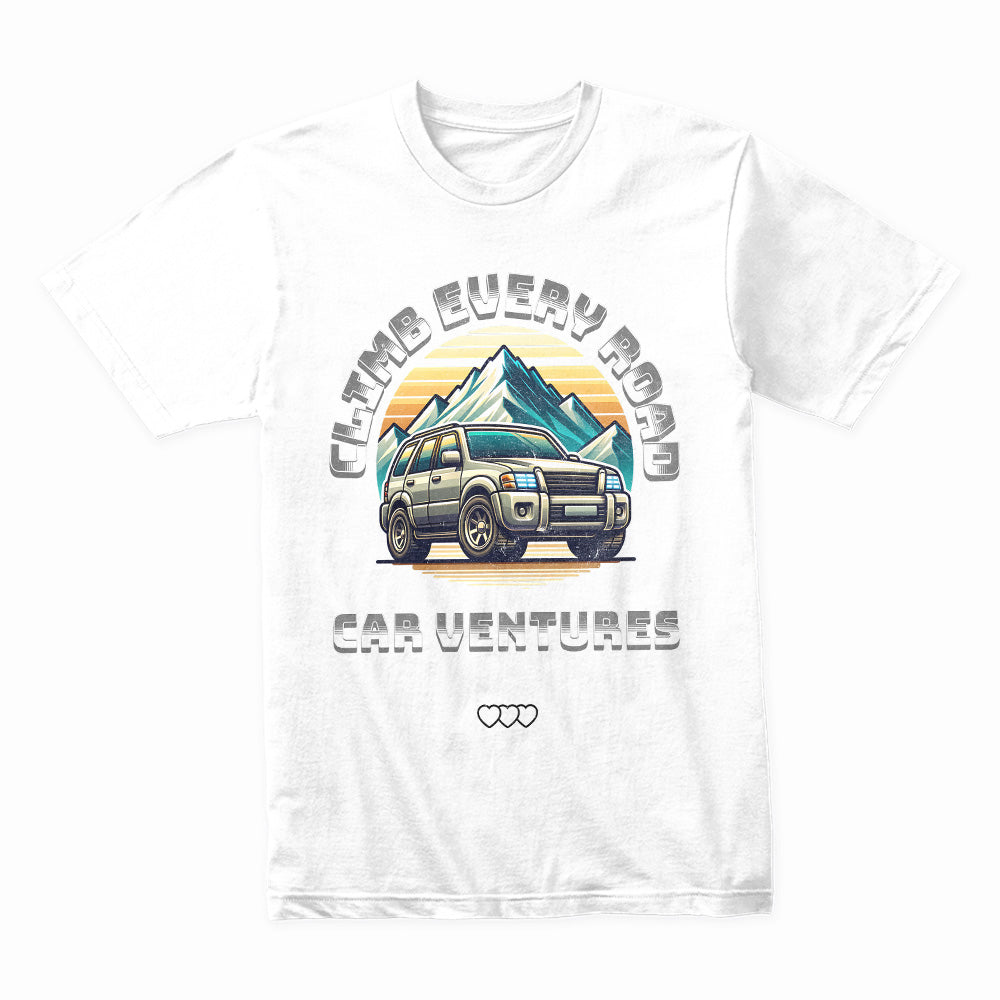 Climb Every Road T-Shirt – Adventure Off-Road SUV & Overlanding Enthusiast Tee