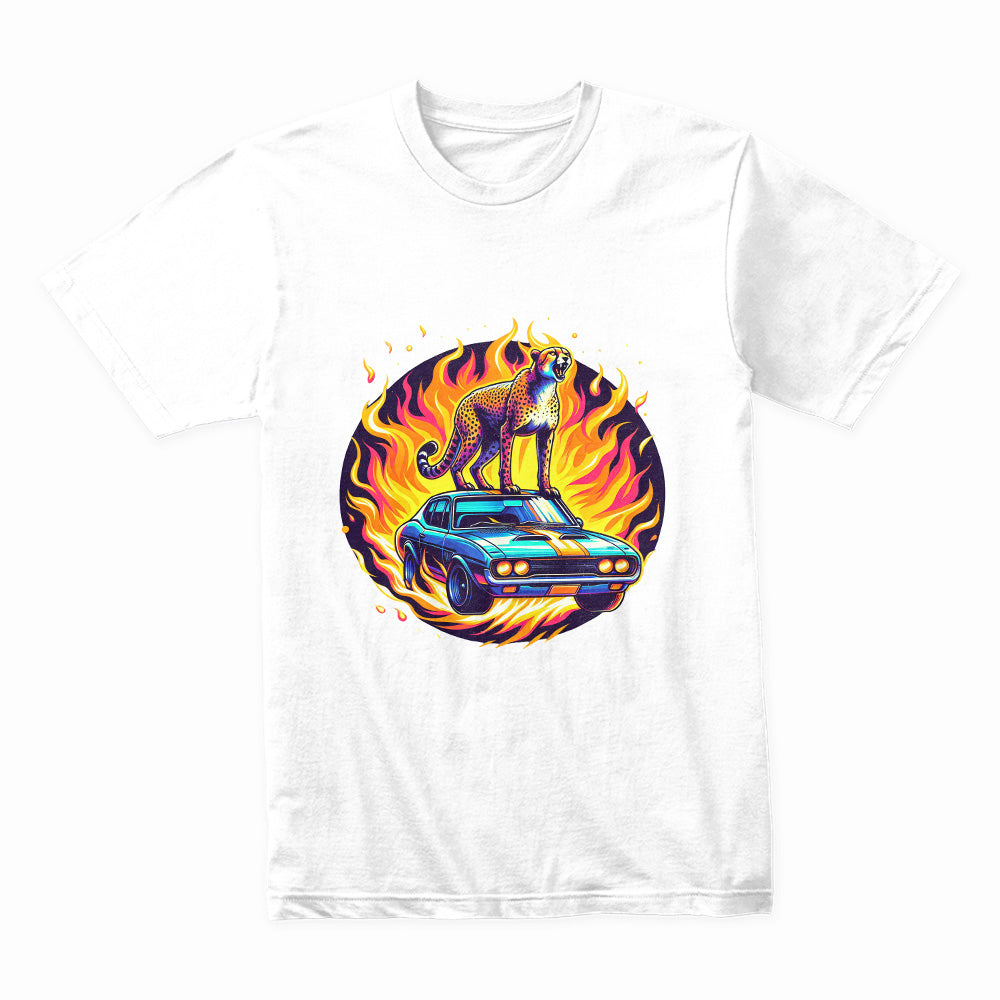 Cheetah Speed T-Shirt – Wild Power & Muscle Car Racing Tee