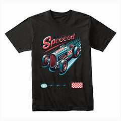 Retro Speed – Vintage Hot Rod Racing Graphic T-Shirt