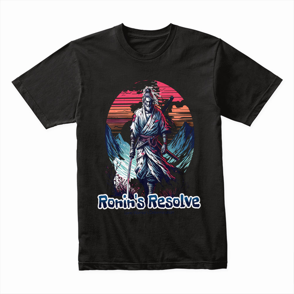 Ronin’s Resolve – Samurai Warrior Sunset Graphic T-Shirt