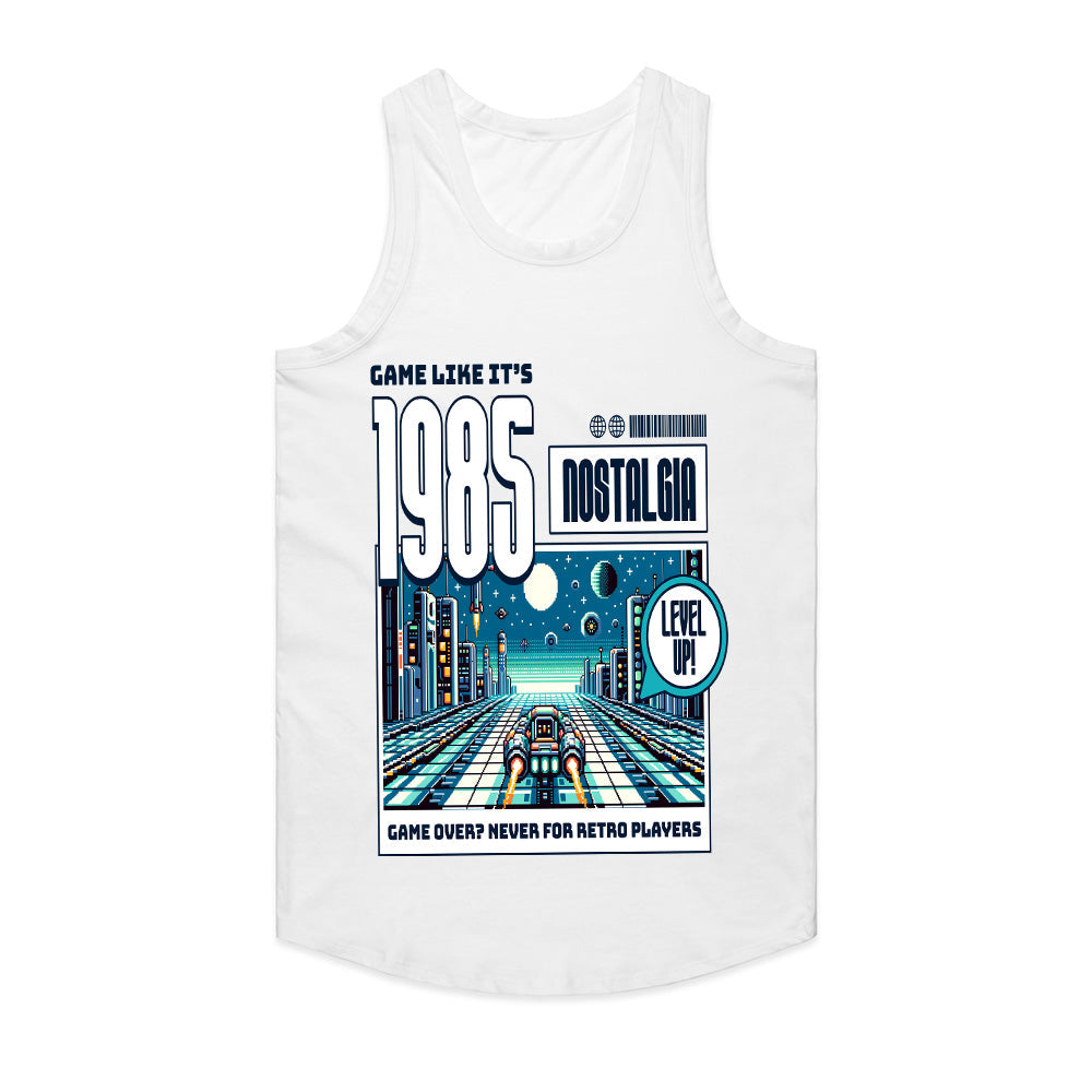 1985 Nostalgia T-Shirt – Retro Arcade Racing Adventure