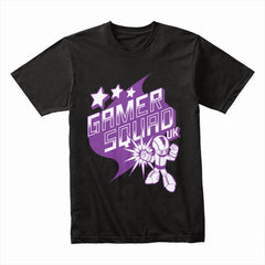Gamer Squad UK T-Shirt – Retro Futuristic Gaming Team Tee