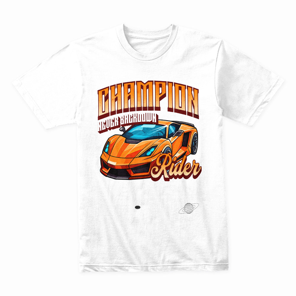 Champion Rider T-Shirt – Supercar Racing & Speed Enthusiast Tee