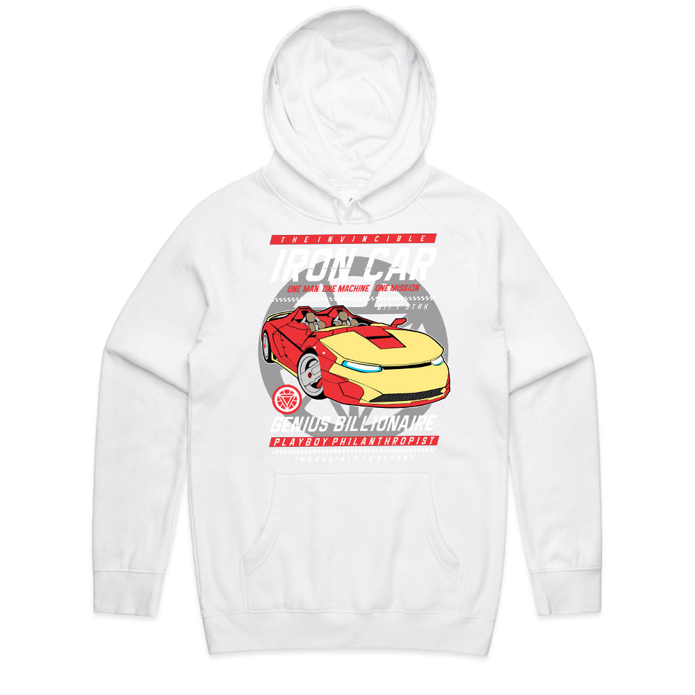 Iron Car T-Shirt – Genius, Billionaire, Playboy, Philanthropist Tribute