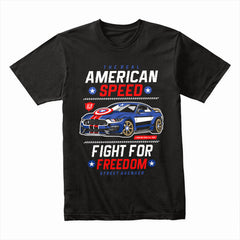 American Speed T-Shirt – Patriotic Muscle Car Racing Tee