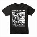 STREET RACER Manga T-Shirt – Black & White Drift King Edition