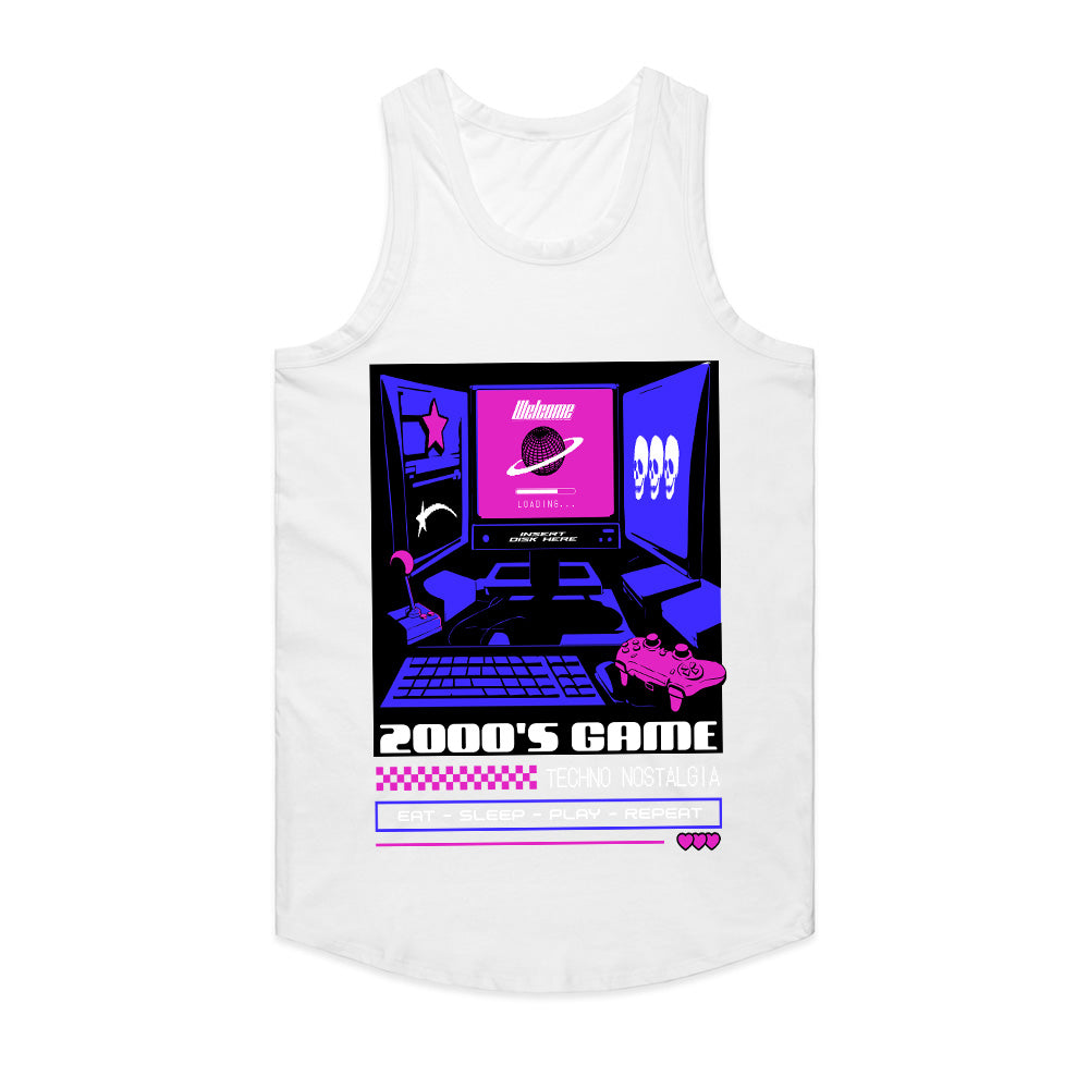 Retro 2000s Gaming T-Shirt - "Techno Nostalgia" Cyberpunk Aesthetic