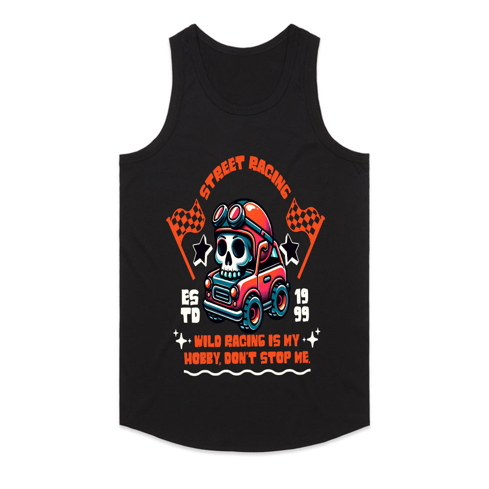 Wild Racing – Street Racer Skull Graphic T-Shirt