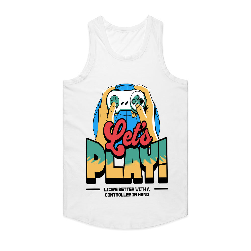 Retro "Let’s Play" Gaming T-Shirt – Vintage Gamer Aesthetic