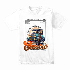 I'm Not Old, I'm Classic" Vintage Car T-Shirt – Retro Automotive Enthusiast Tee