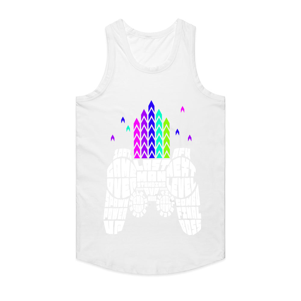 Gaming Typography T-Shirt - "Game Over | Last Man Standing" Gamer Controller Design