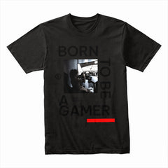 "Born to Be a Gamer – Minimalist Gaming Lifestyle T-Shirt"