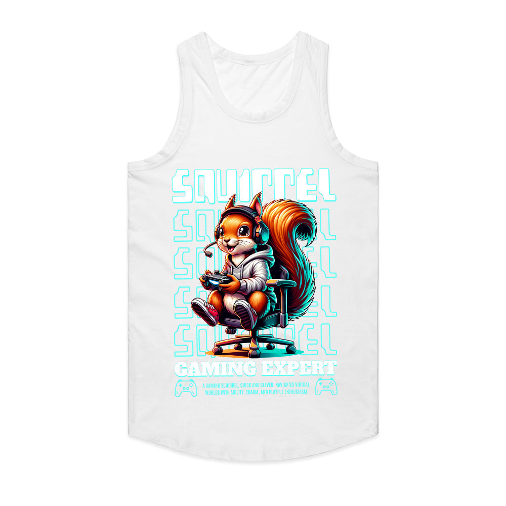 "Squirrel Gaming Expert – Fun Gamer T-Shirt for Quick & Clever Players"