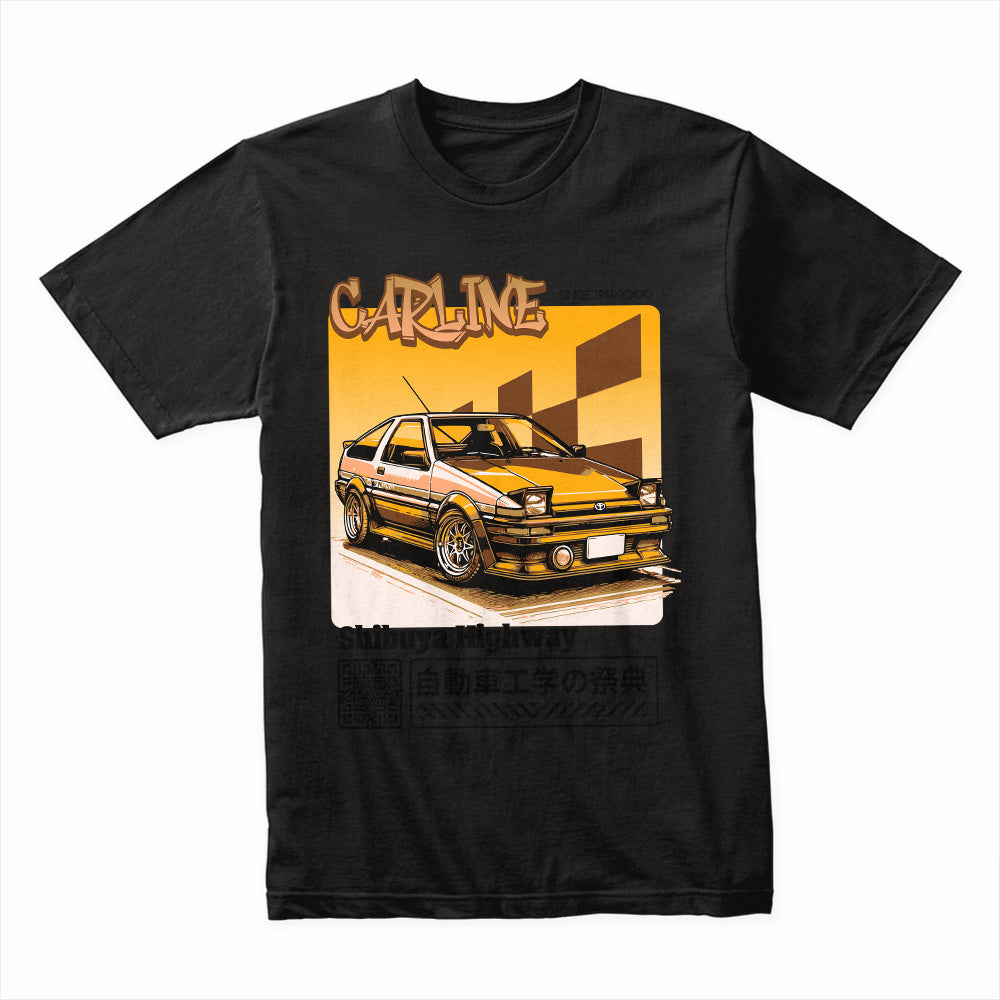 CARLINE AE86 T-Shirt – Shibuya Highway Street Racer