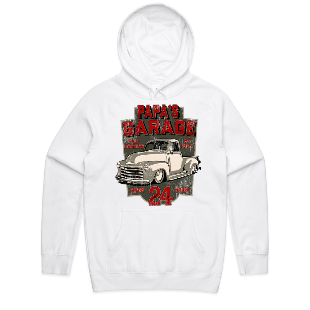 Papa's Garage Classic Hot Rod T-Shirt – Vintage Mechanic & Car Enthusiast Tee