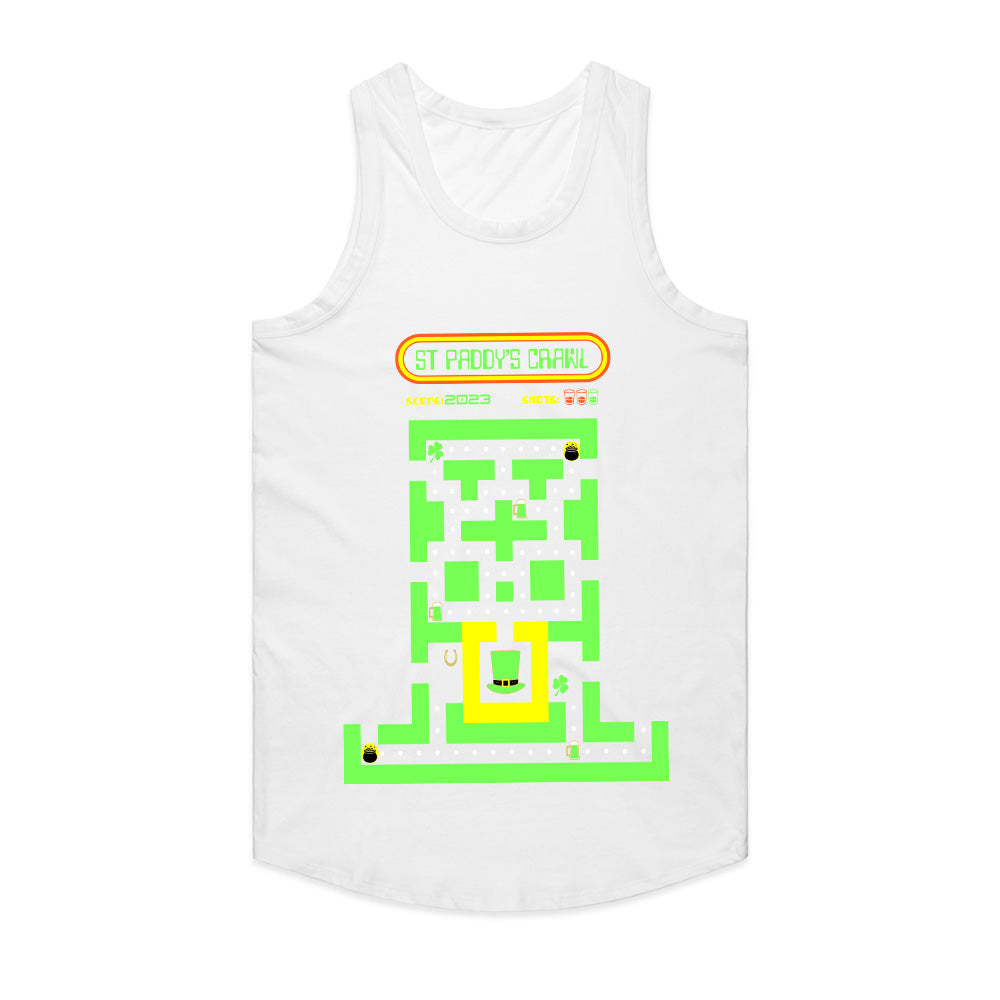 St. Paddy's Crawl Retro Arcade T-Shirt – Irish Gaming Fun!