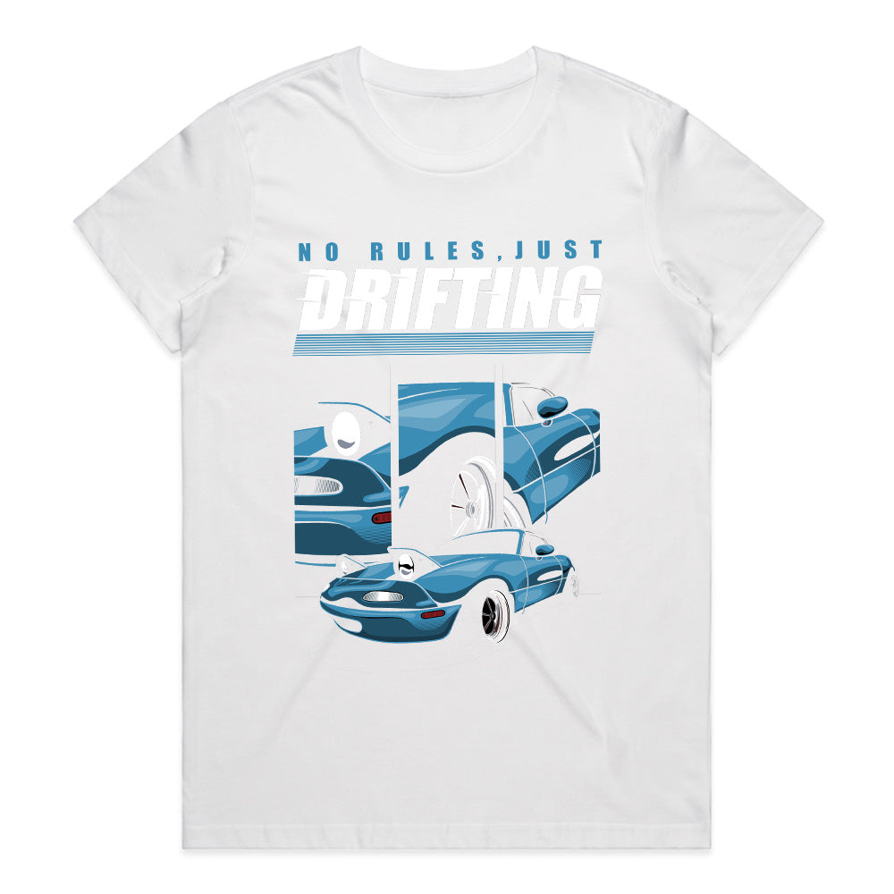 No Rules, Just Drifting T-Shirt – Bold Drift Car Design for Enthusiasts