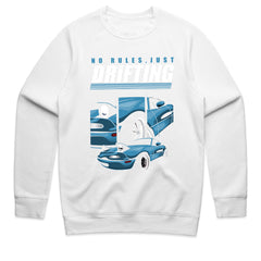 No Rules, Just Drifting T-Shirt – Bold Drift Car Design for Enthusiasts