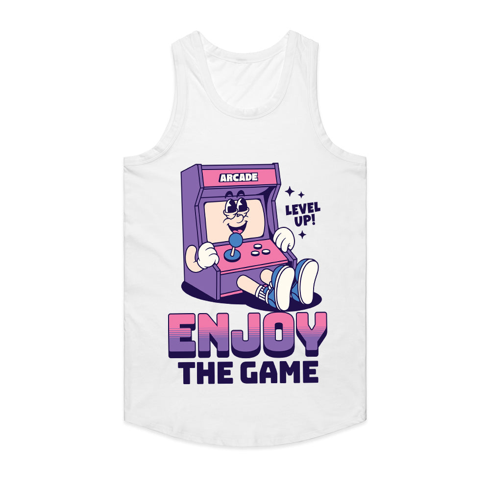 "Enjoy the Game" Retro Arcade Character T-Shirt