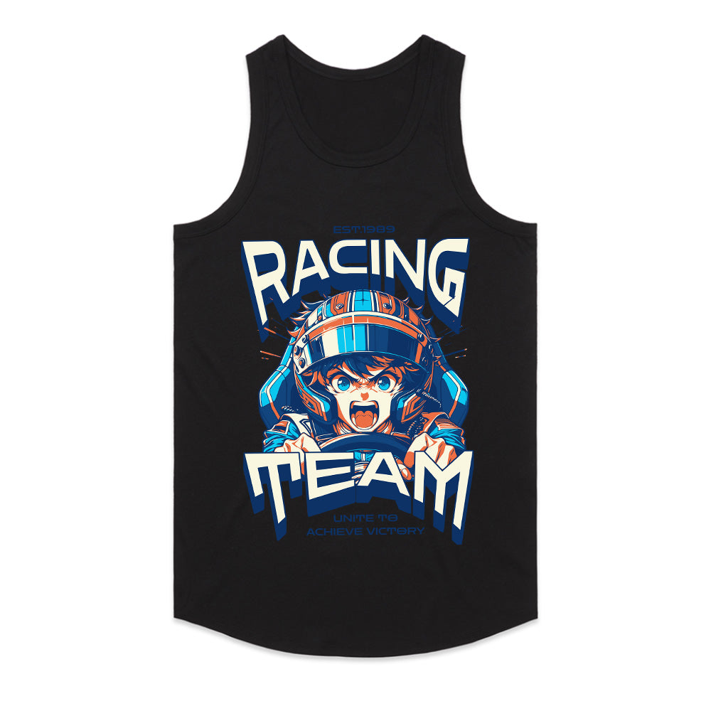 Racing Team Anime Streetwear T-Shirt – High-Speed Adrenaline Design