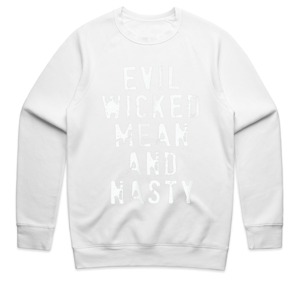 Evil Wicked Mean and Nasty Biker T-Shirt – Bold Vintage Chopper Hot Rod Style