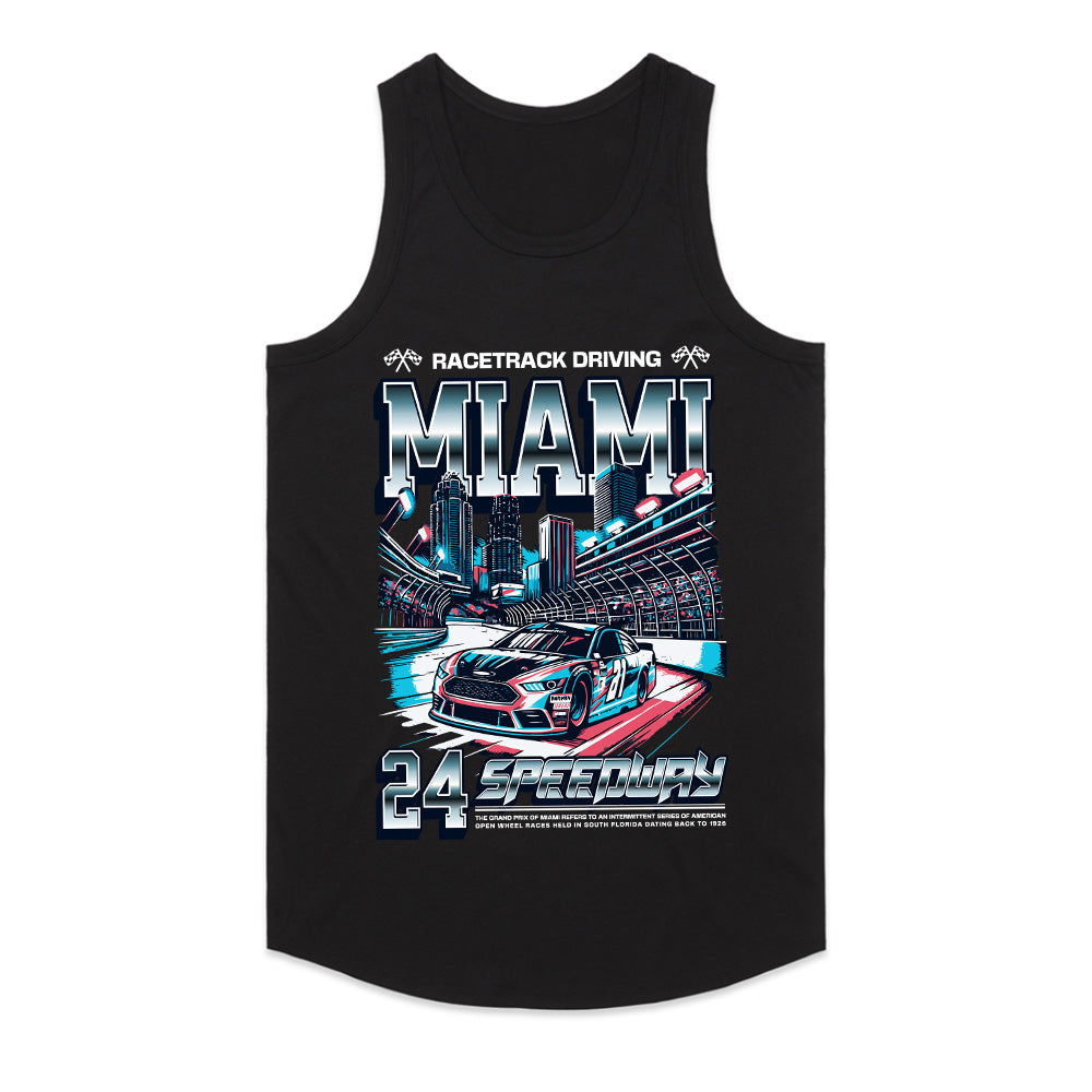 Miami Speedway Racing T-Shirt – High-Speed Night Drive