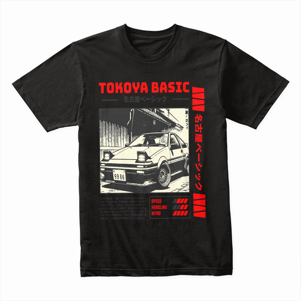 TOKOYA BASIC AE86 T-Shirt – Manga-Style JDM Streetwear