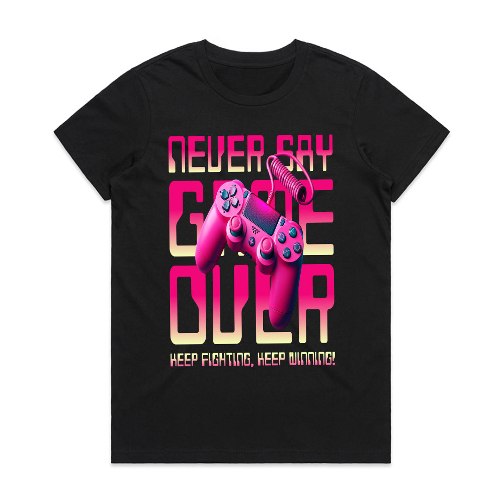 Never Say Game Over – Retro Gamer Tee