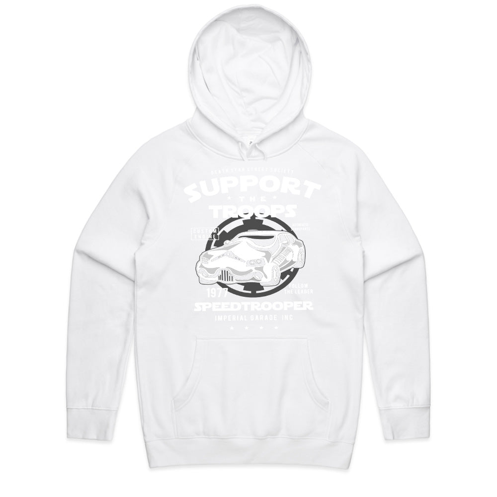 Speed Trooper Support The Troops T-Shirt – Galactic Street Racing Style!