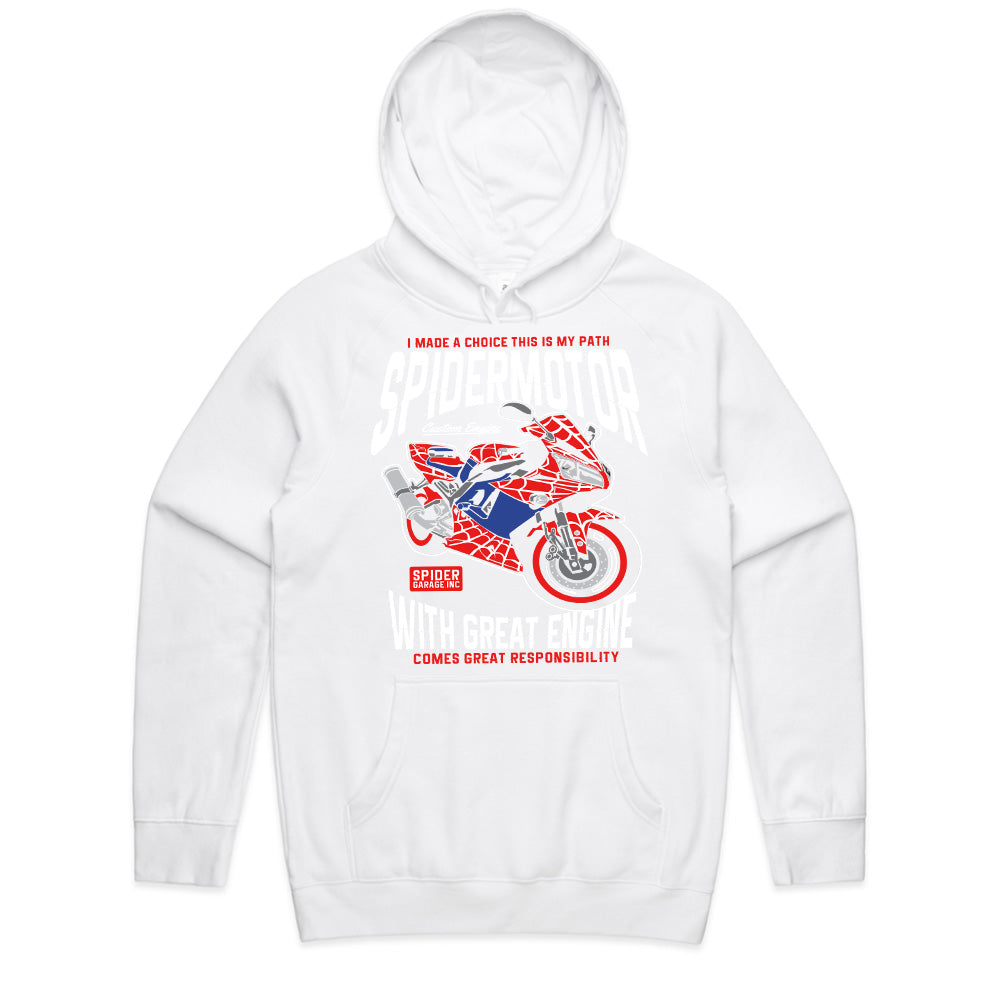SpiderMotor T-Shirt – Web-Slinging Speed & Power!