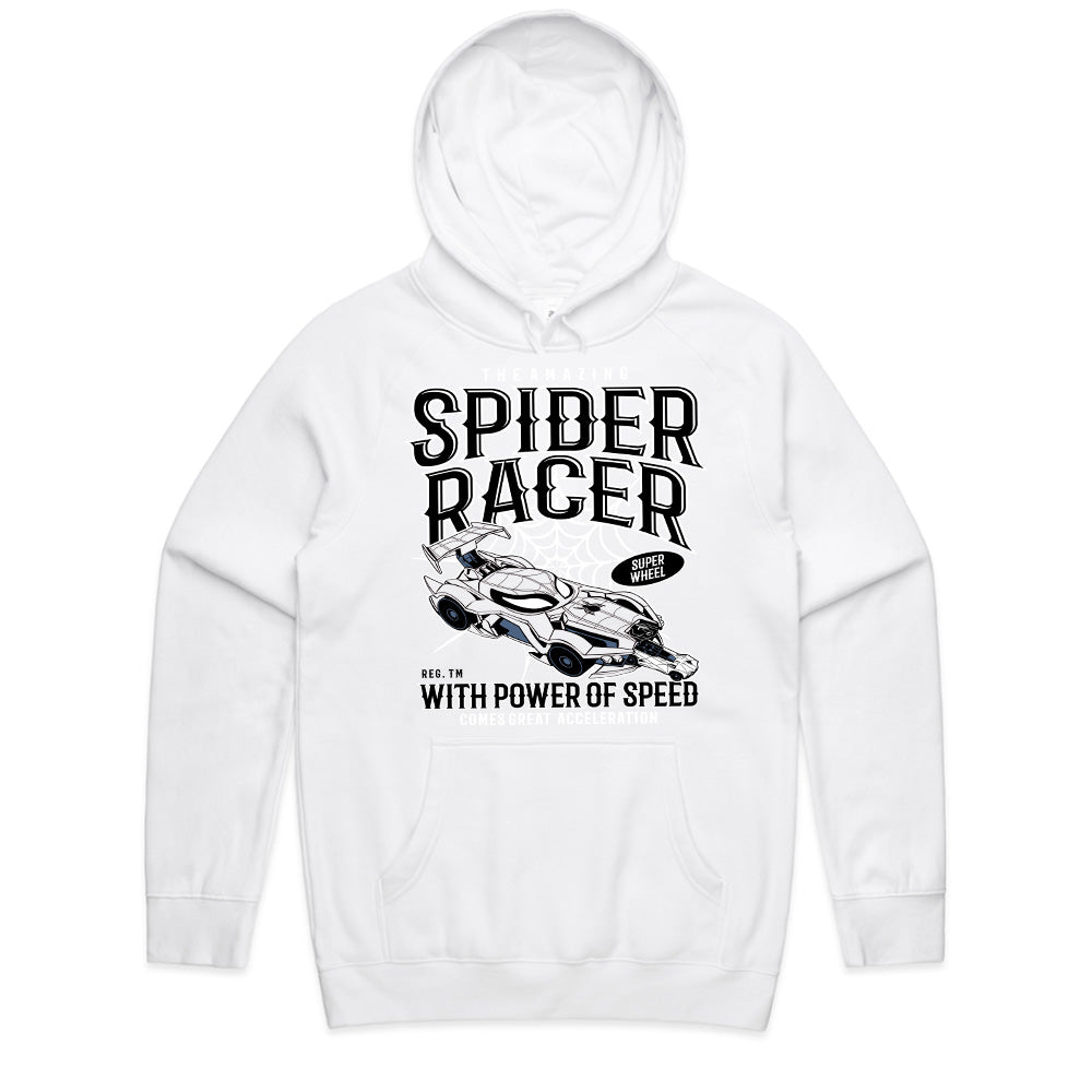 Spider Racer T-Shirt – High-Speed Web-Slinging Action!