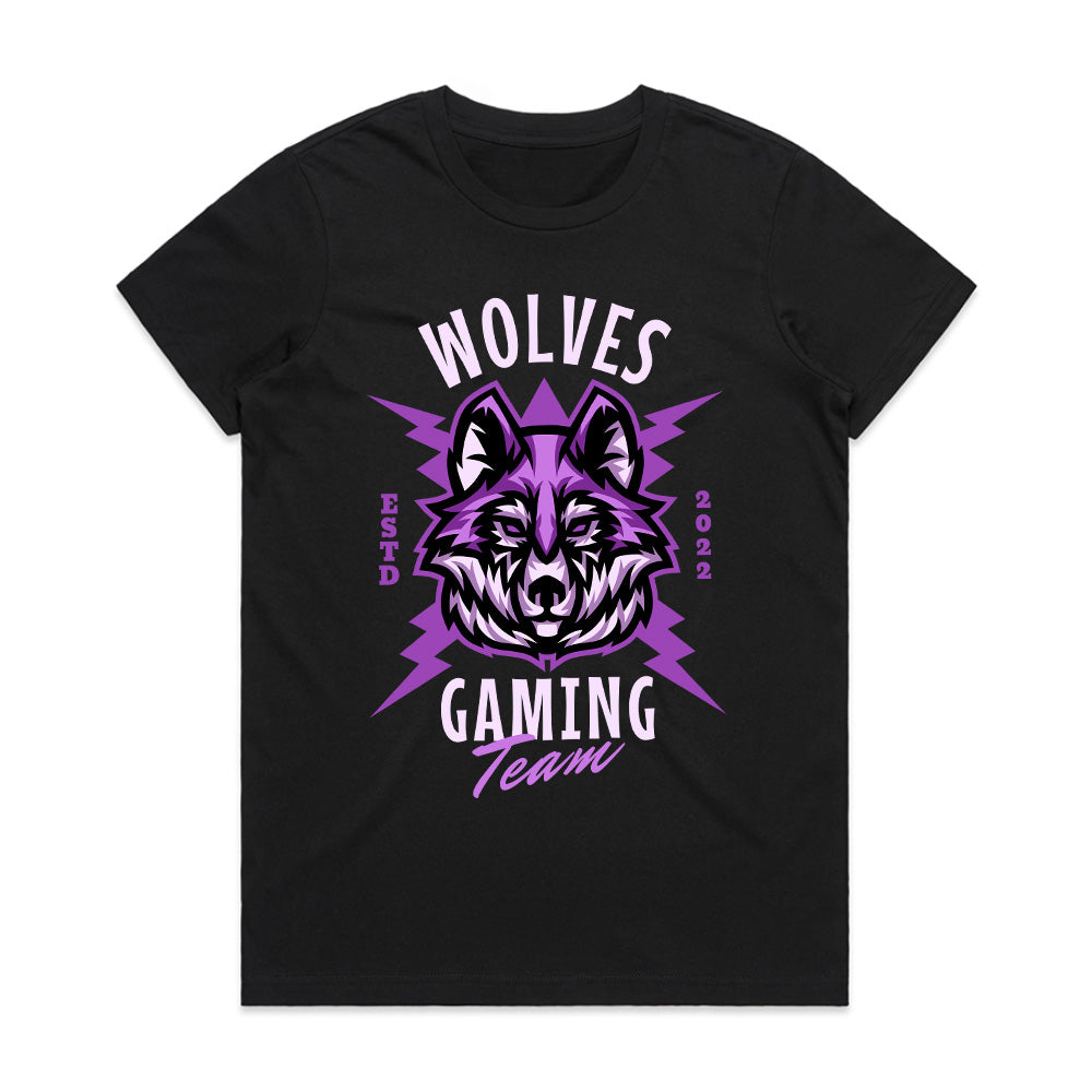 Wolves Gaming Team – Fierce Esports Wolf Pack Graphic Tee"
